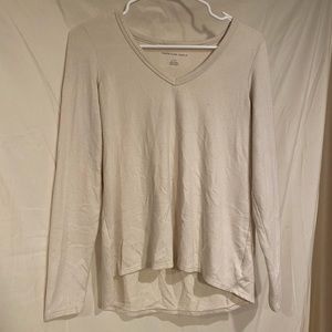Oatmeal insanely soft v neck